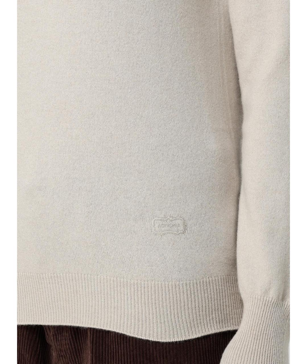 AGNONA Бежевый кашемировый джемпер / свитер, фото 3