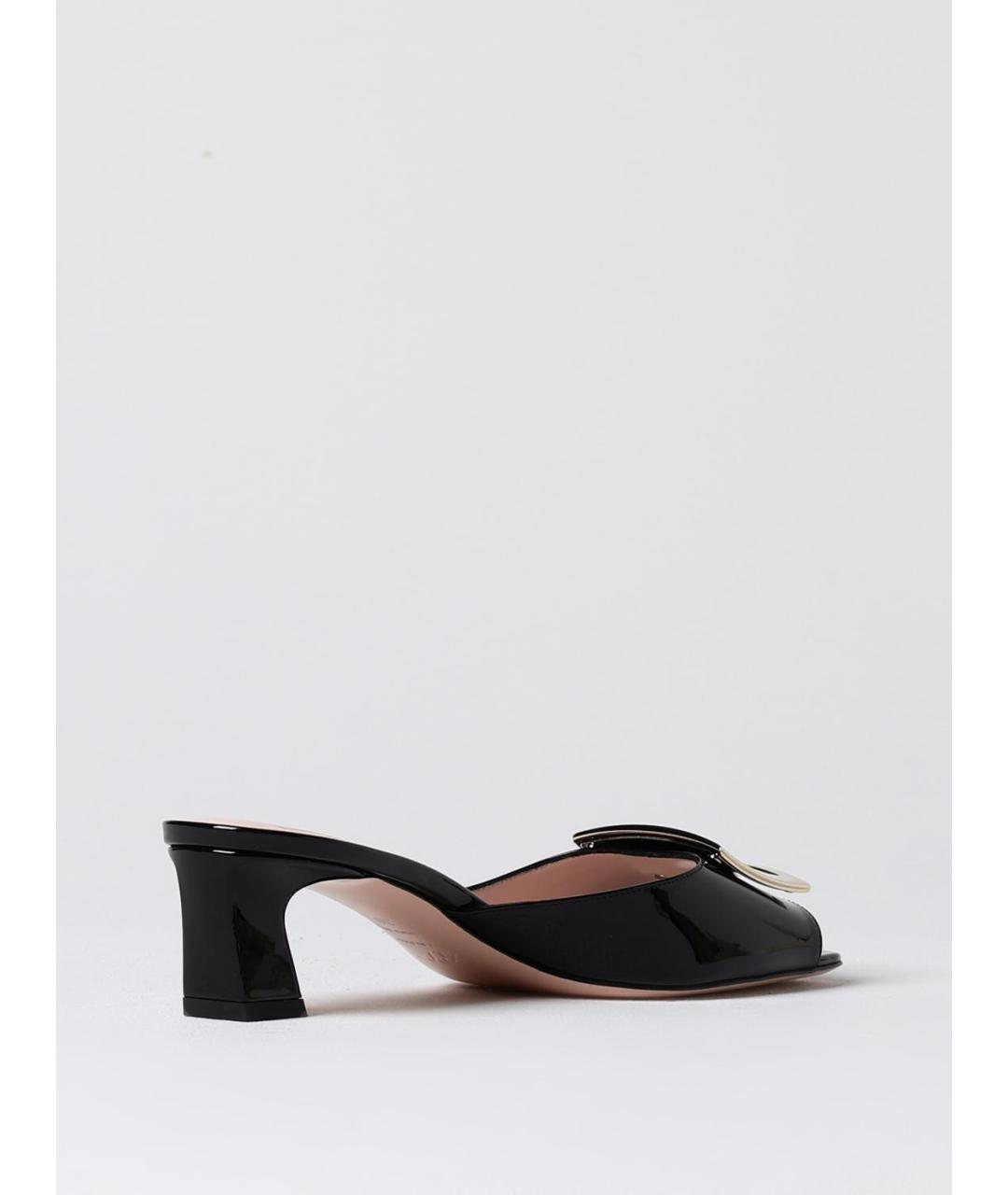 ROGER VIVIER Черные кожаные туфли, фото 3