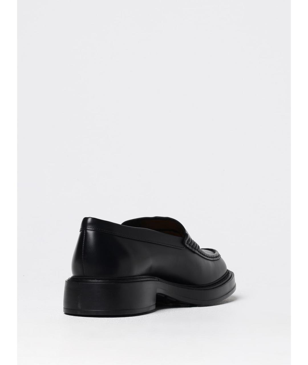 TOD'S Черные кожаные лоферы, фото 3