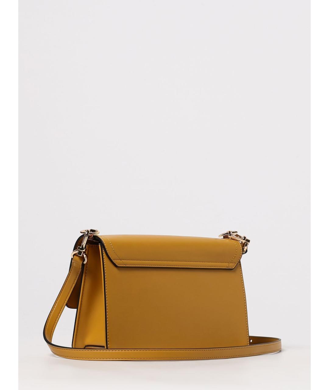 TWIN-SET Горчичная сумка через плечо из искусственной кожи, фото 2
