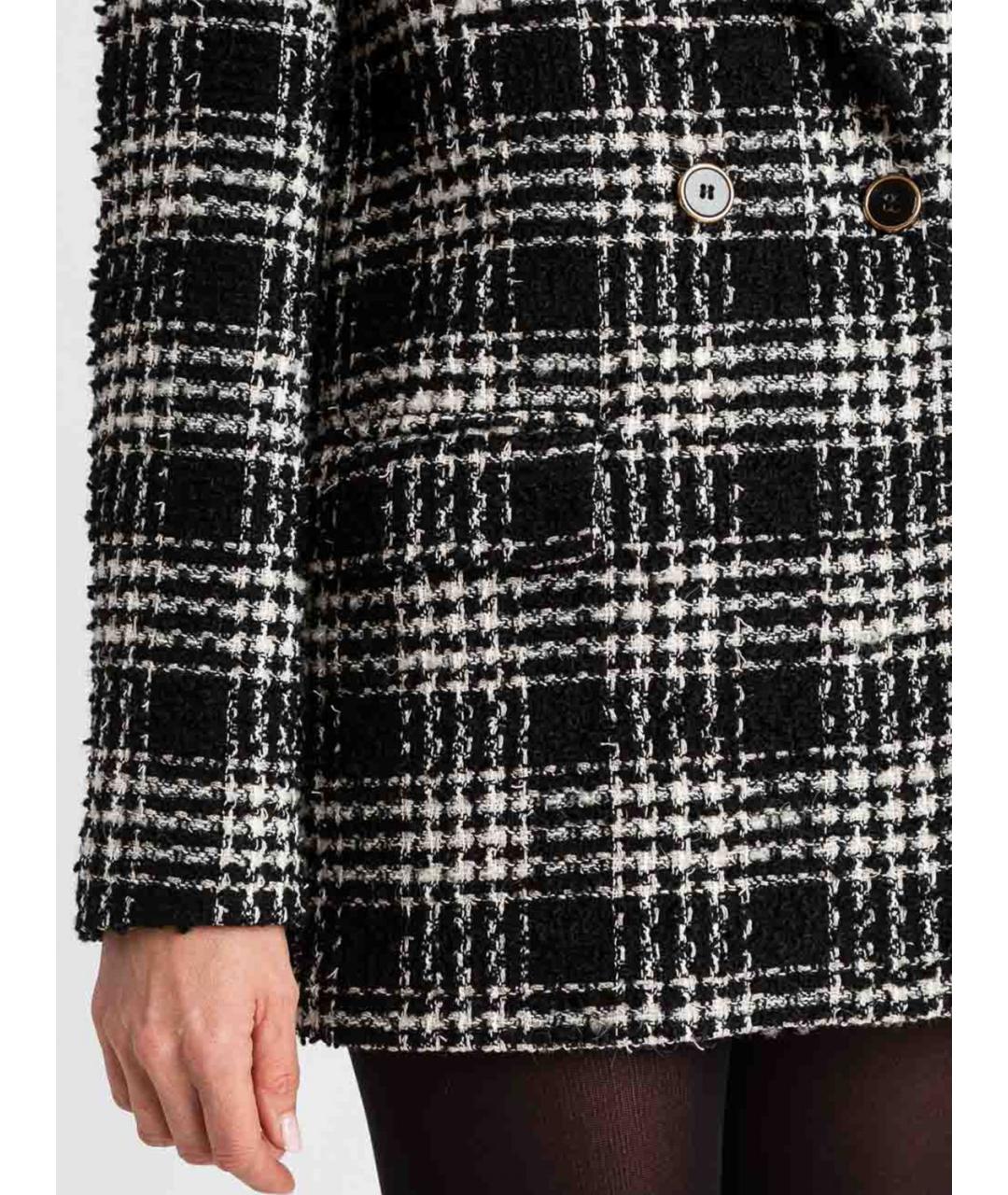 TWIN-SET Черный полиэстеровый жакет/пиджак, фото 5