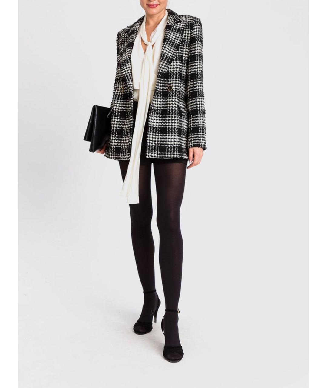 TWIN-SET Черный полиэстеровый жакет/пиджак, фото 3