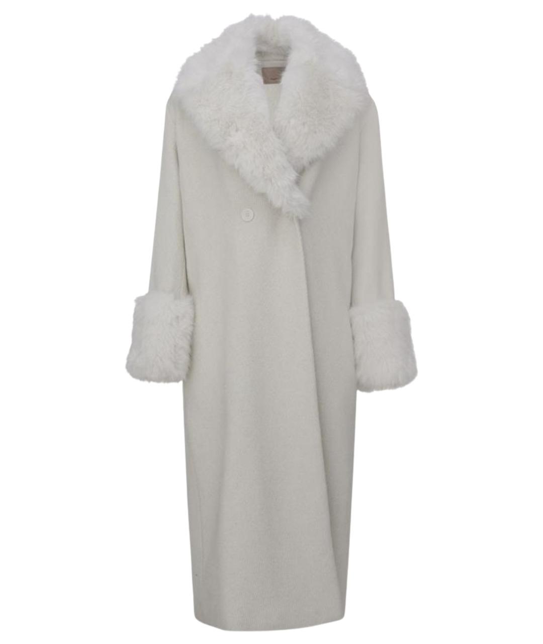 TWIN-SET Серое полиэстеровое пальто, фото 1