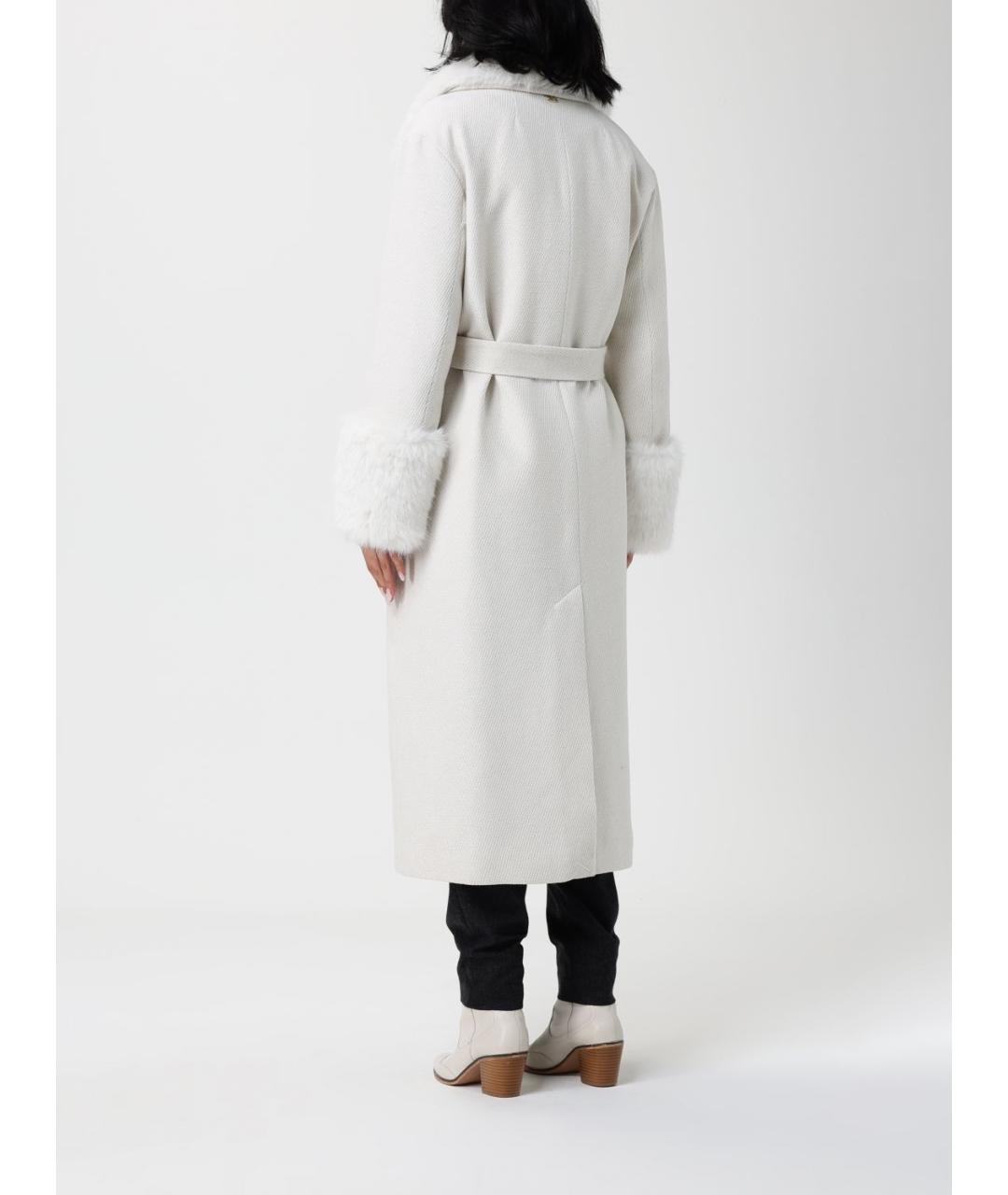 TWIN-SET Серое полиэстеровое пальто, фото 3