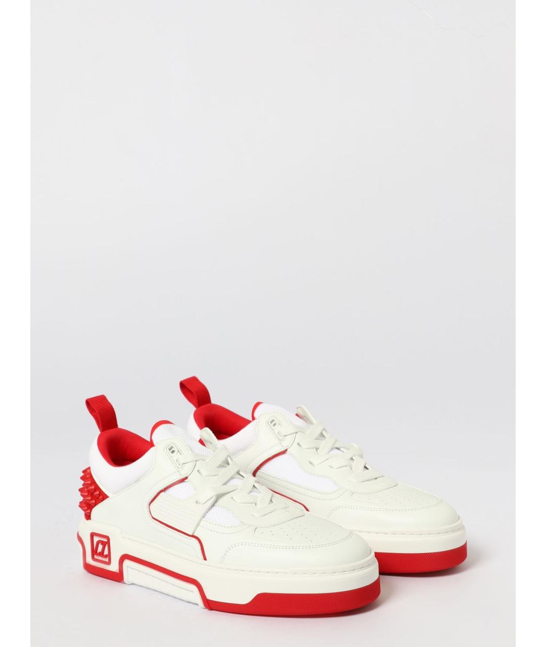 CHRISTIAN LOUBOUTIN Белые кожаные низкие кроссовки / кеды, фото 2