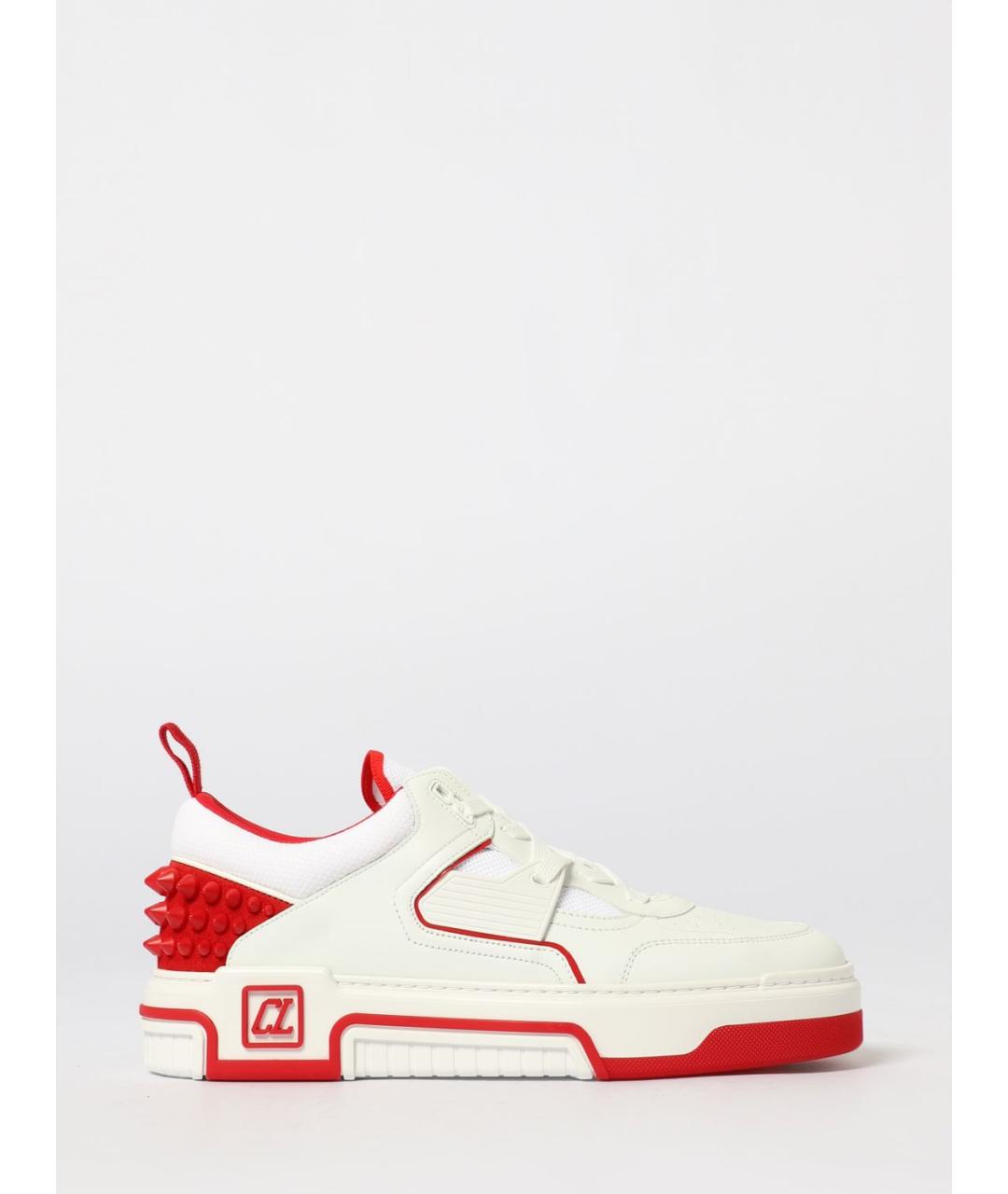 CHRISTIAN LOUBOUTIN Белые кожаные низкие кроссовки / кеды, фото 5