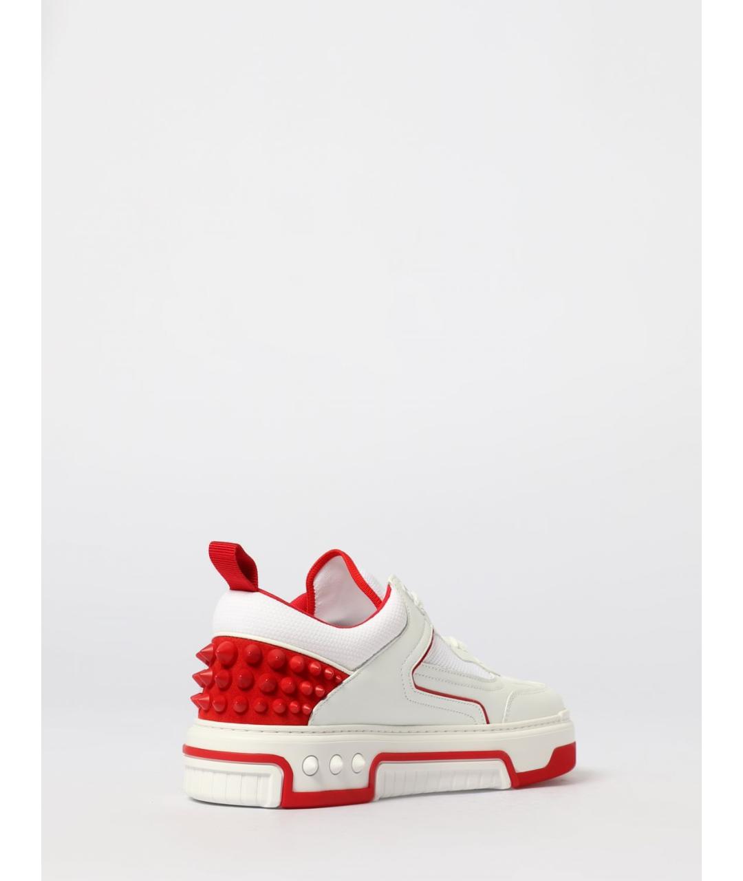 CHRISTIAN LOUBOUTIN Белые кожаные низкие кроссовки / кеды, фото 3
