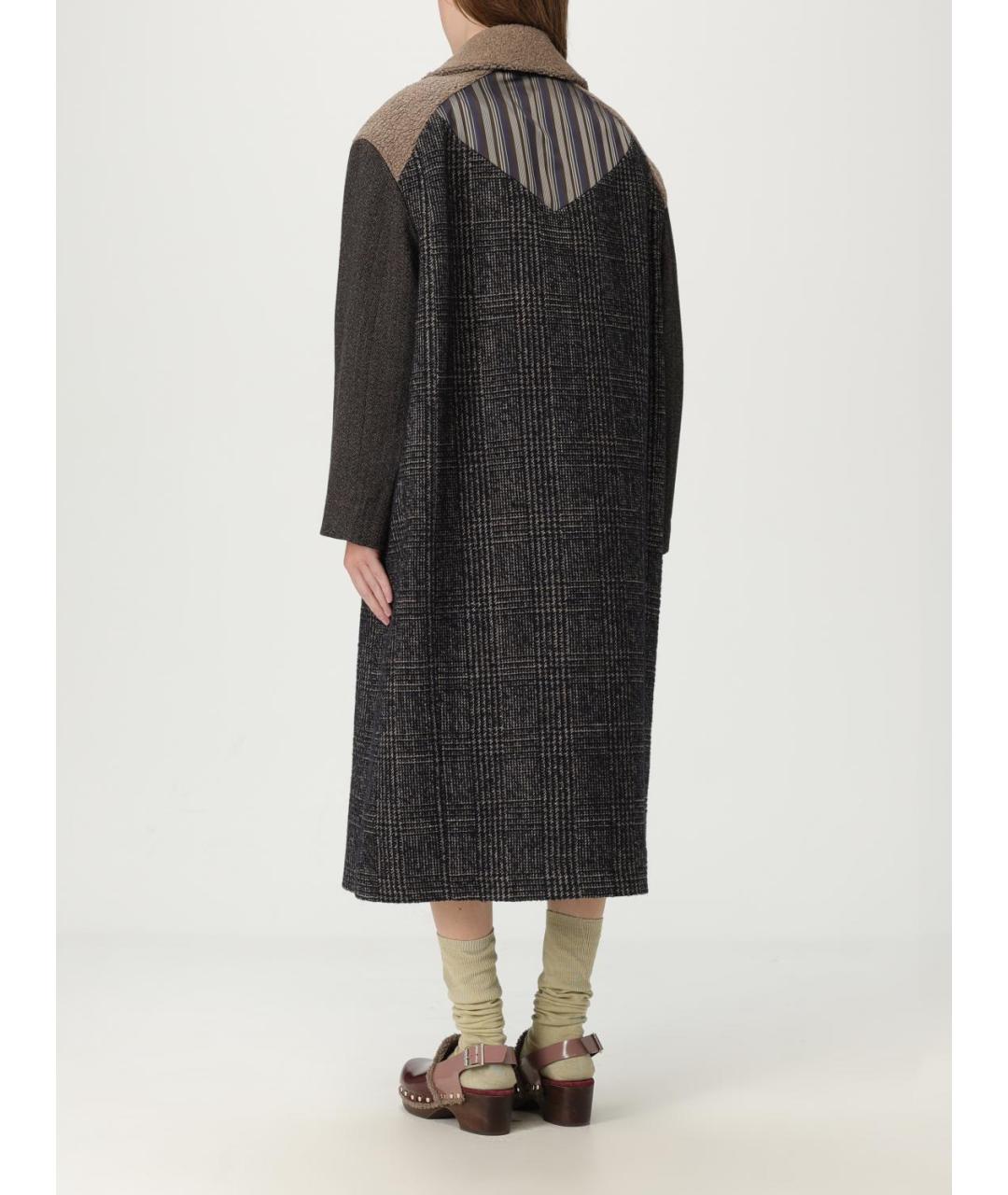 ANTONIO MARRAS Коричневое шерстяное пальто, фото 4