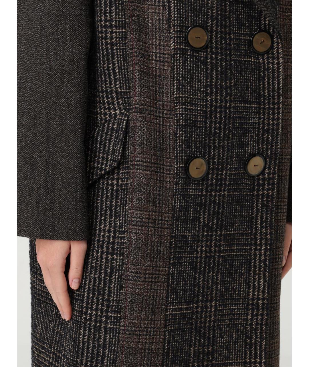 ANTONIO MARRAS Коричневое шерстяное пальто, фото 6