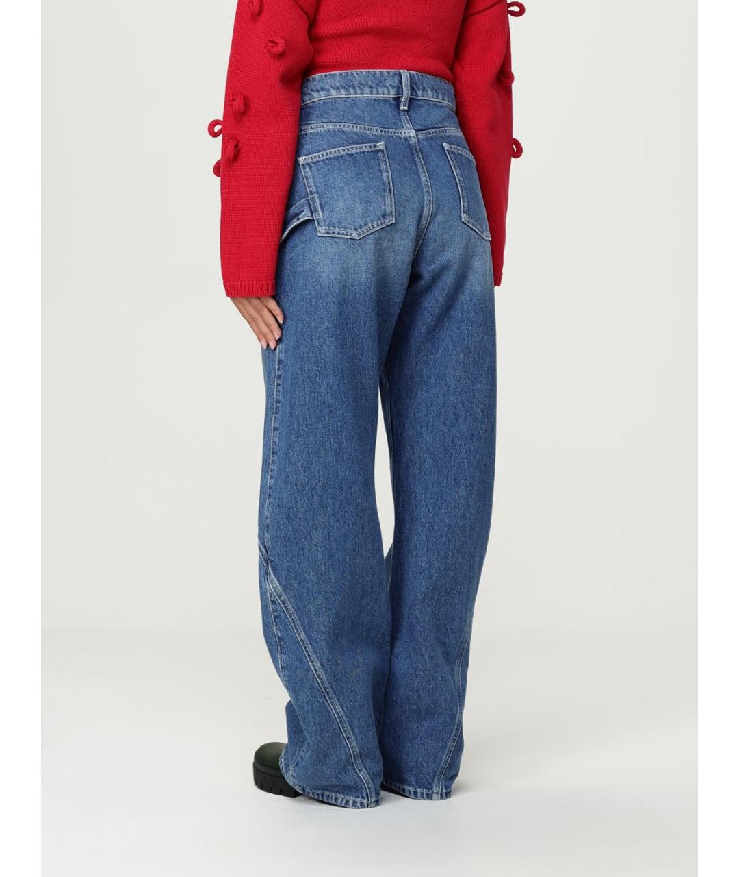 J.W.ANDERSON Синие хлопковые прямые джинсы, фото 3