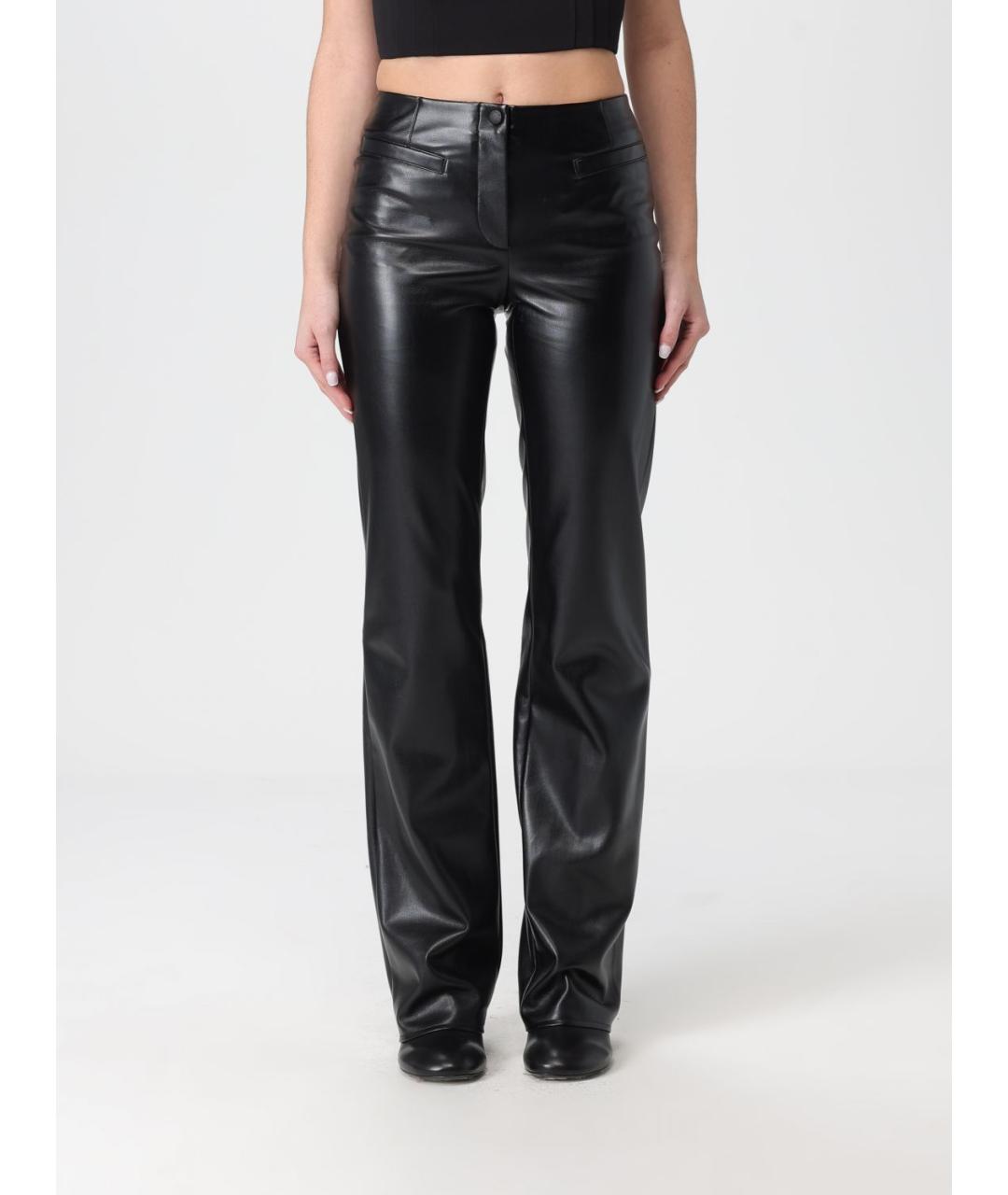 PATRIZIA PEPE Черные прямые брюки, фото 4