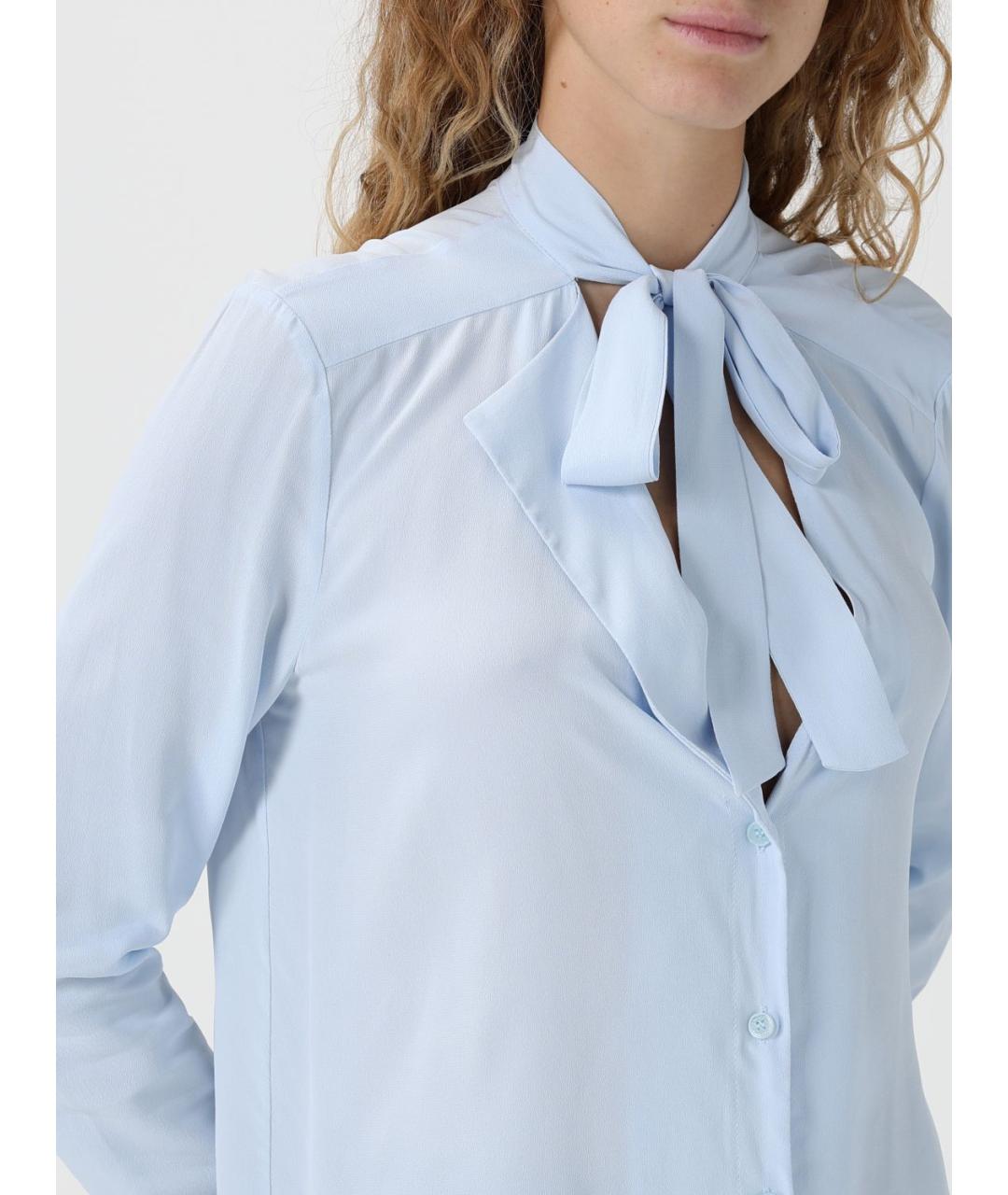 PATRIZIA PEPE Голубая рубашка, фото 3
