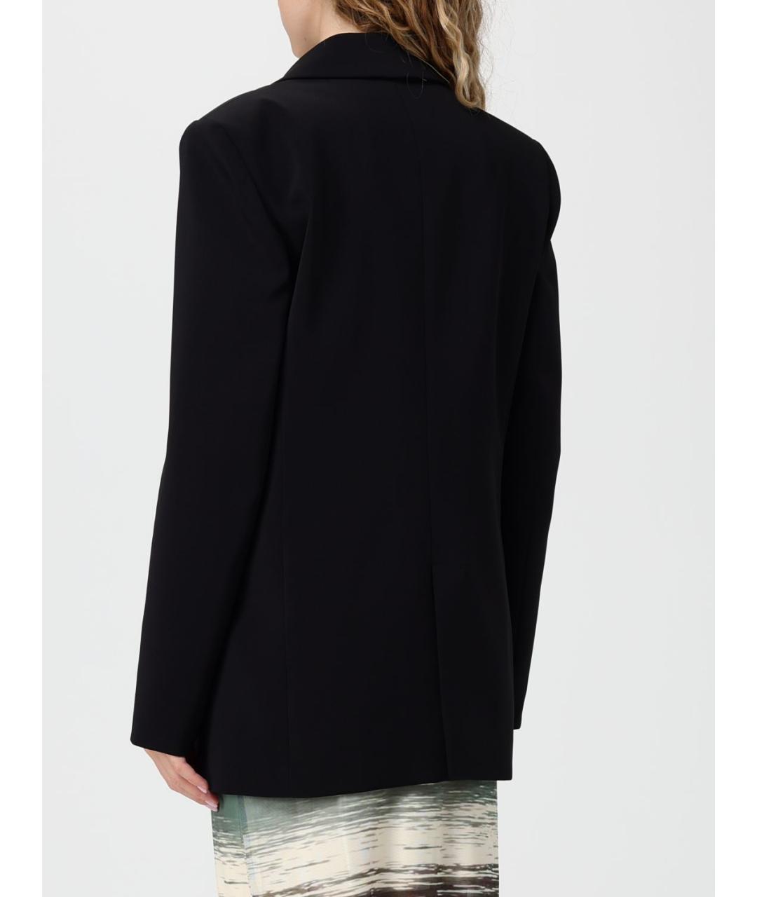 PATRIZIA PEPE Черный полиэстеровый жакет/пиджак, фото 2