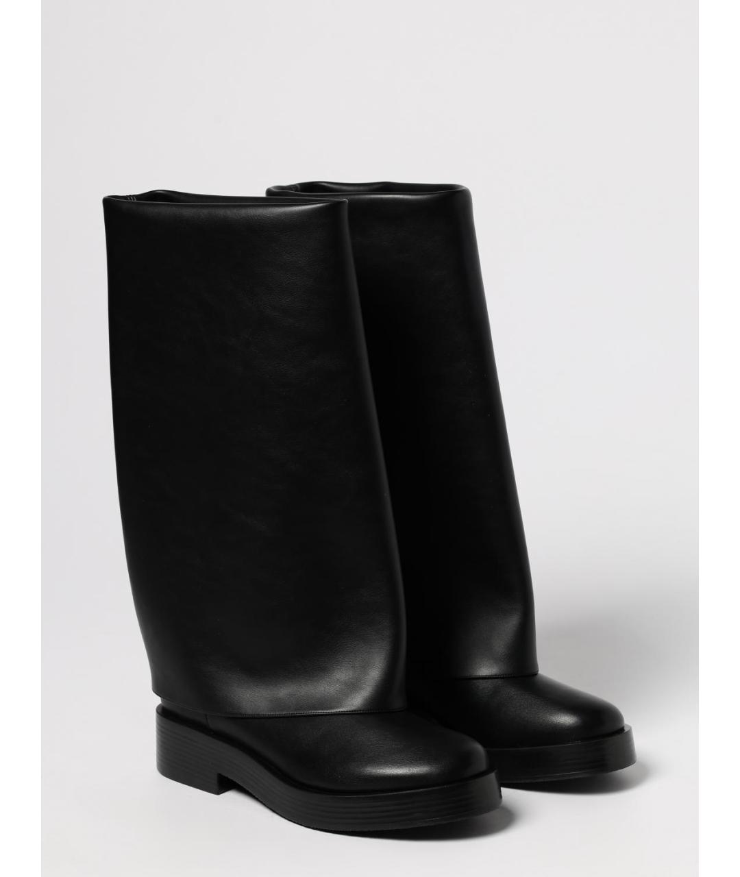 CASADEI Черные кожаные сапоги, фото 2