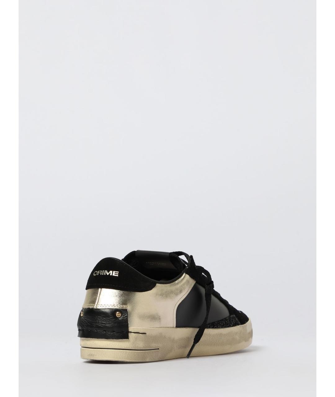 CRIME LONDON Черные кожаные кеды, фото 3