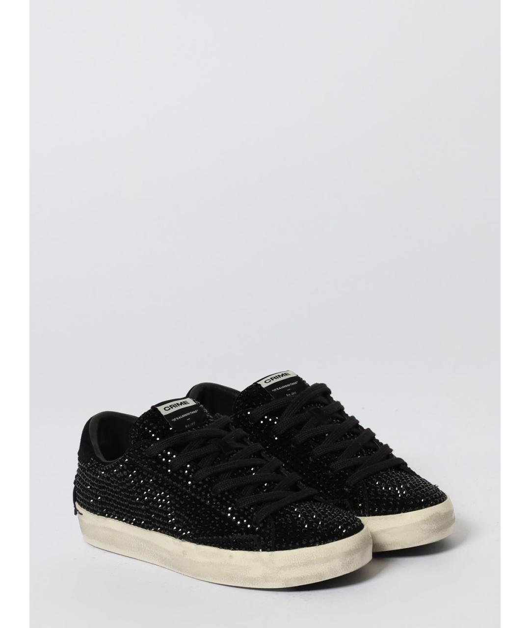 CRIME LONDON Черные кожаные кеды, фото 2