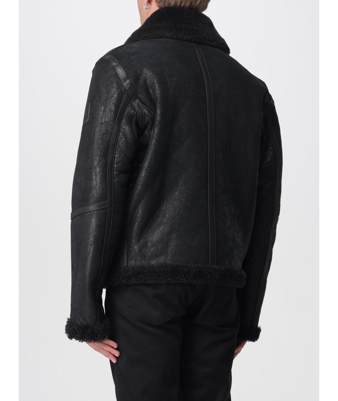 BELSTAFF Черная кожаная куртка, фото 2