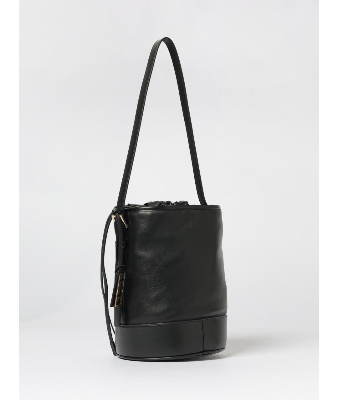 FABIANA FILIPPI Черная кожаная сумка тоут, фото 2