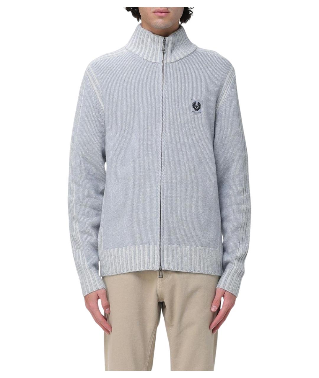 BELSTAFF Голубой шерстяной кардиган, фото 1