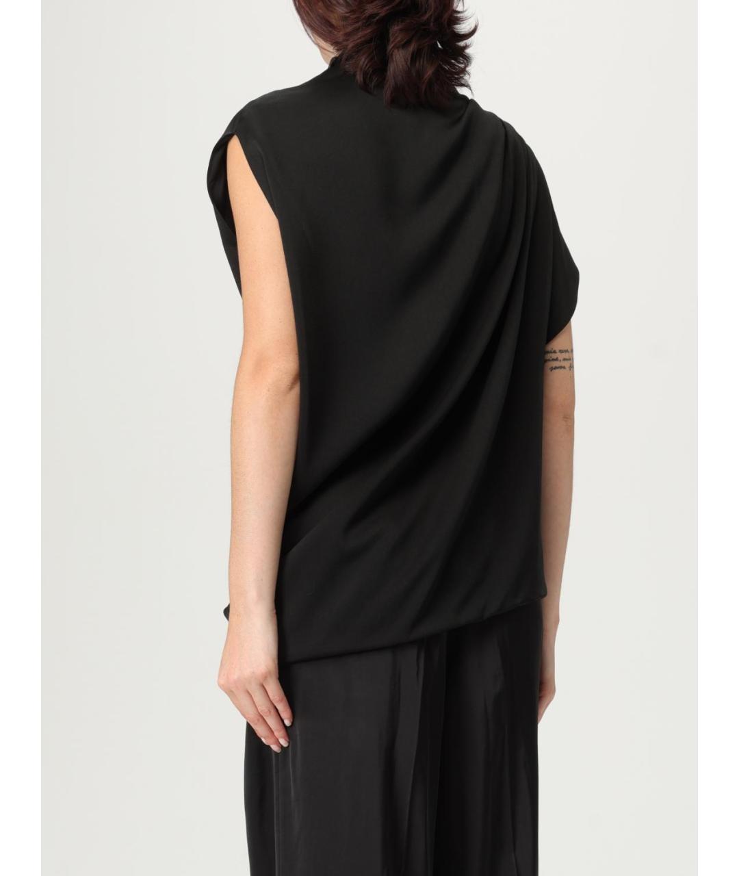 FABIANA FILIPPI Черная вискозная блузы, фото 2