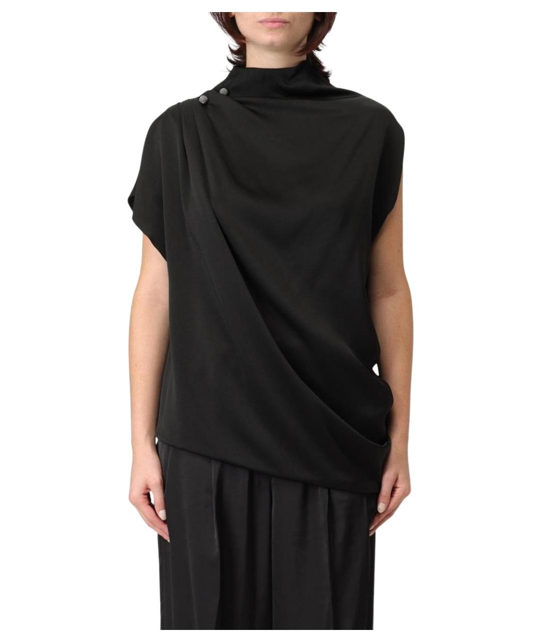 FABIANA FILIPPI Черная вискозная блузы, фото 1