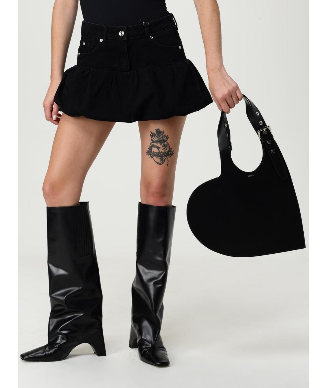 COPERNI Черная кожаная сумка через плечо, фото 2