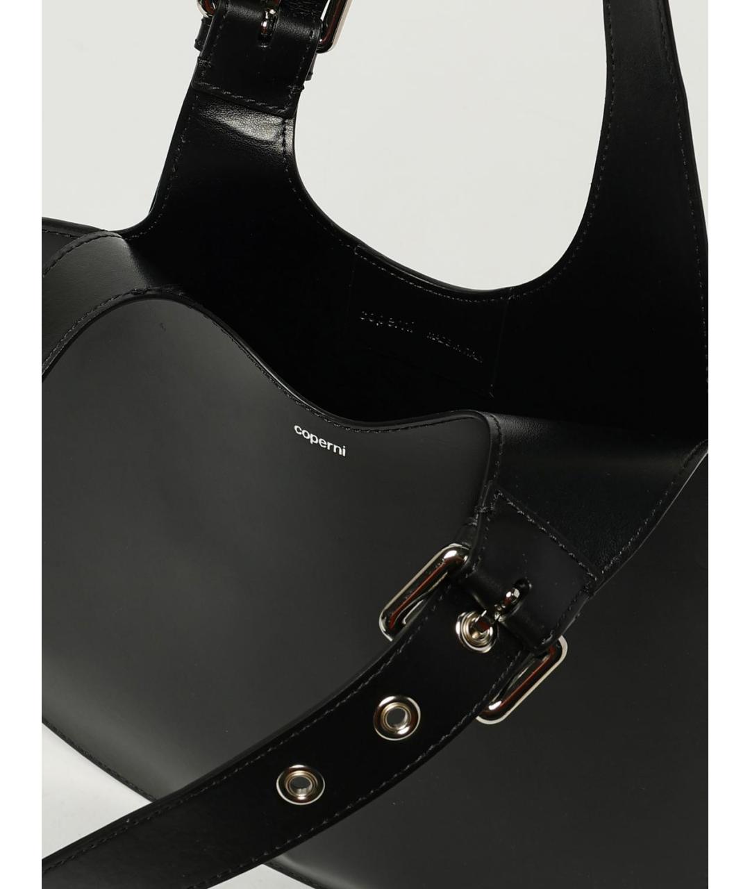 COPERNI Черная кожаная сумка через плечо, фото 5