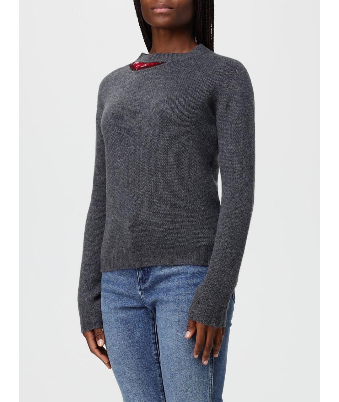 FABIANA FILIPPI Серый кашемировый джемпер / свитер, фото 3