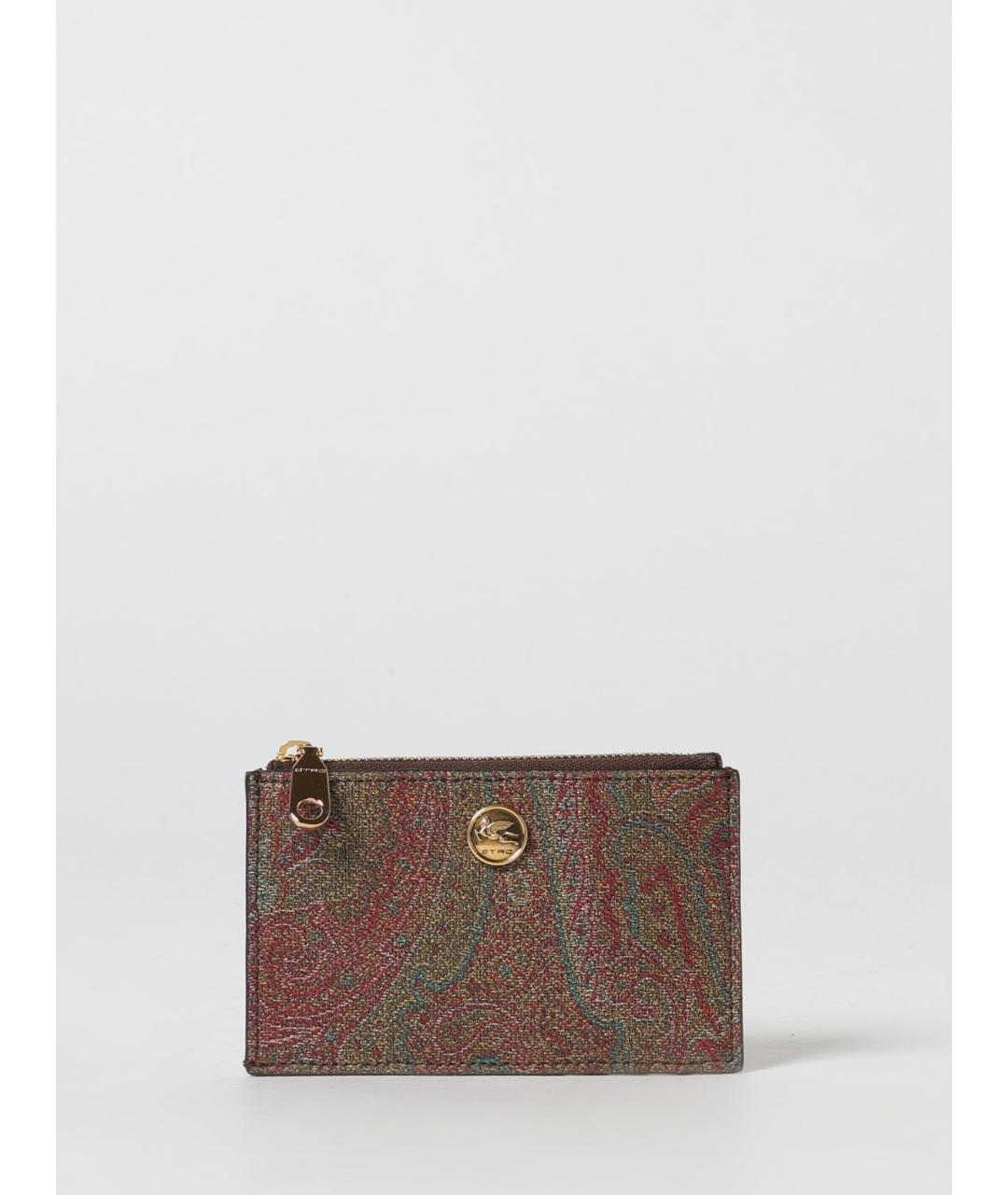 ETRO Коричневый кошелек, фото 4