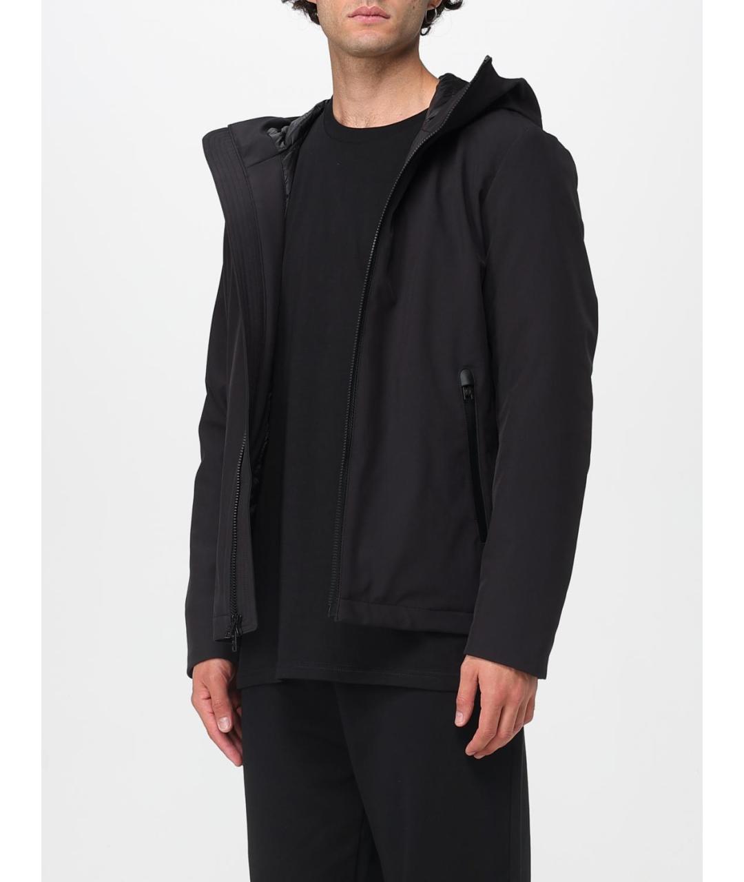 WOOLRICH Черная полиэстеровая куртка, фото 3