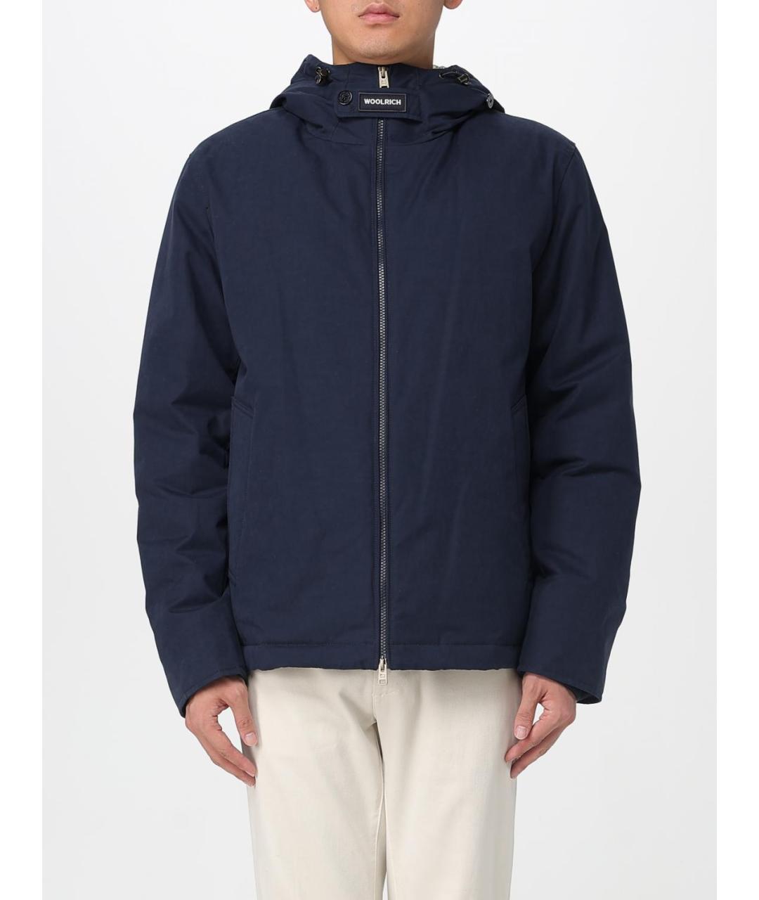 WOOLRICH Синяя полиэстеровая куртка, фото 2