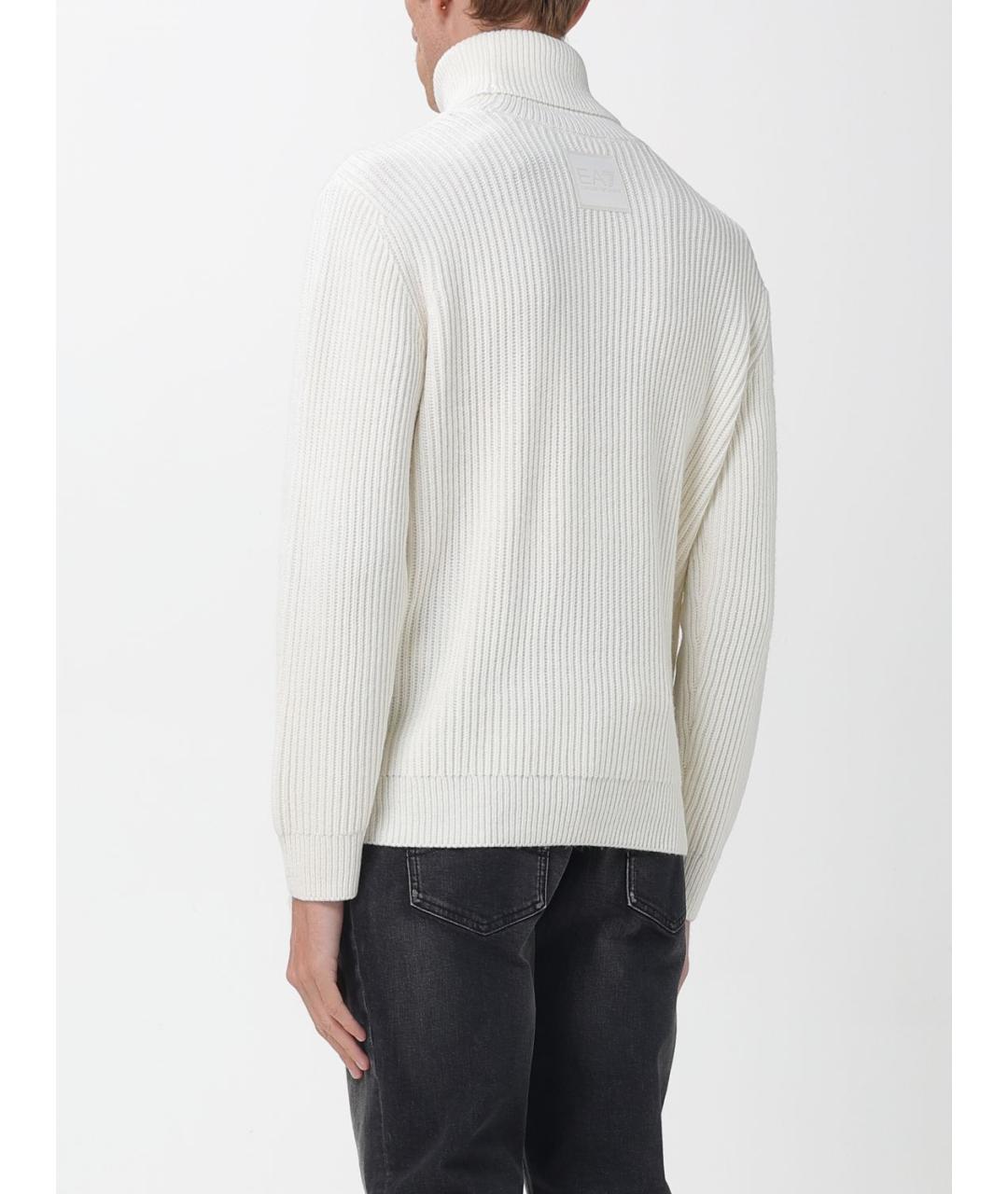 EA7 Белый шерстяной джемпер / свитер, фото 2