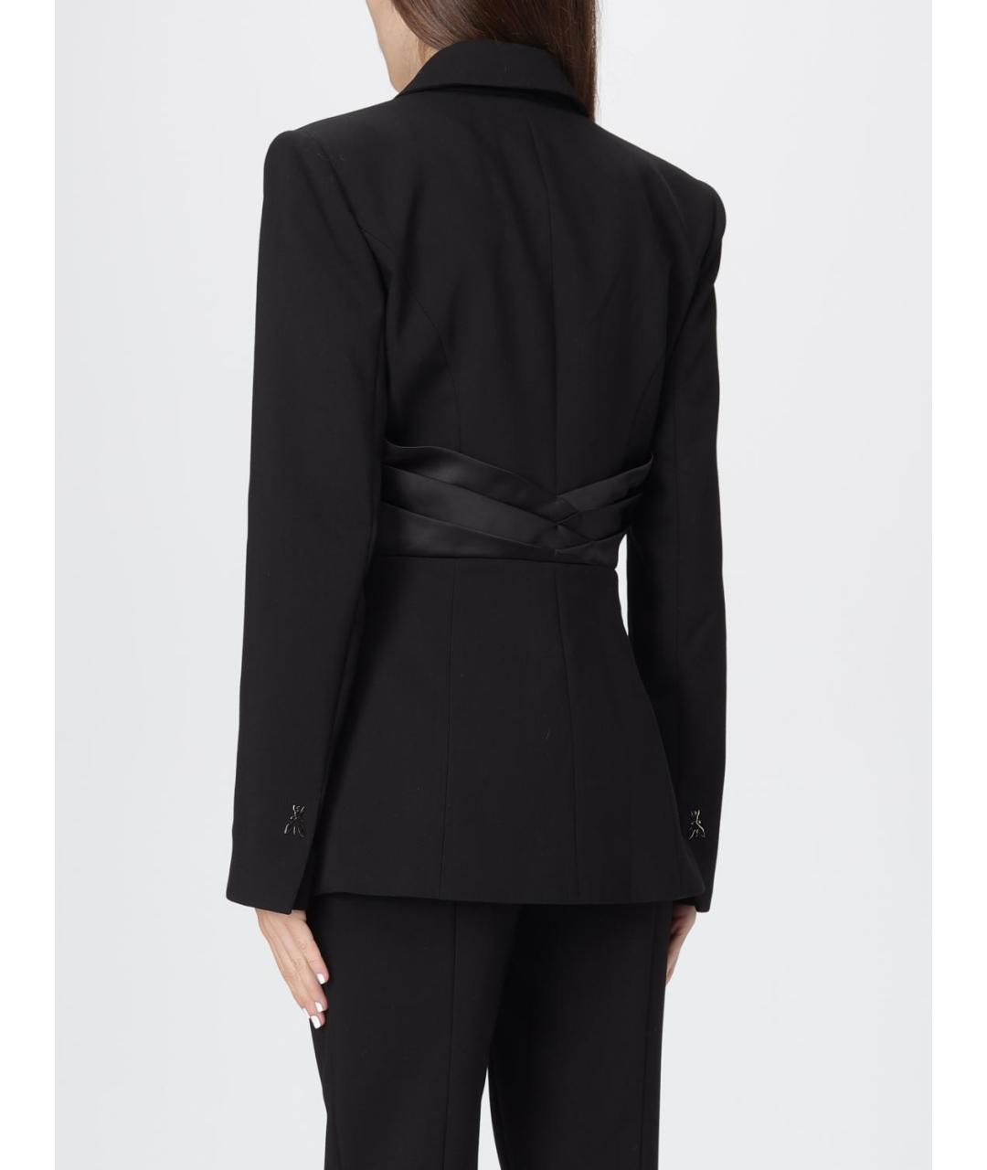 PATRIZIA PEPE Черный полиэстеровый жакет/пиджак, фото 3