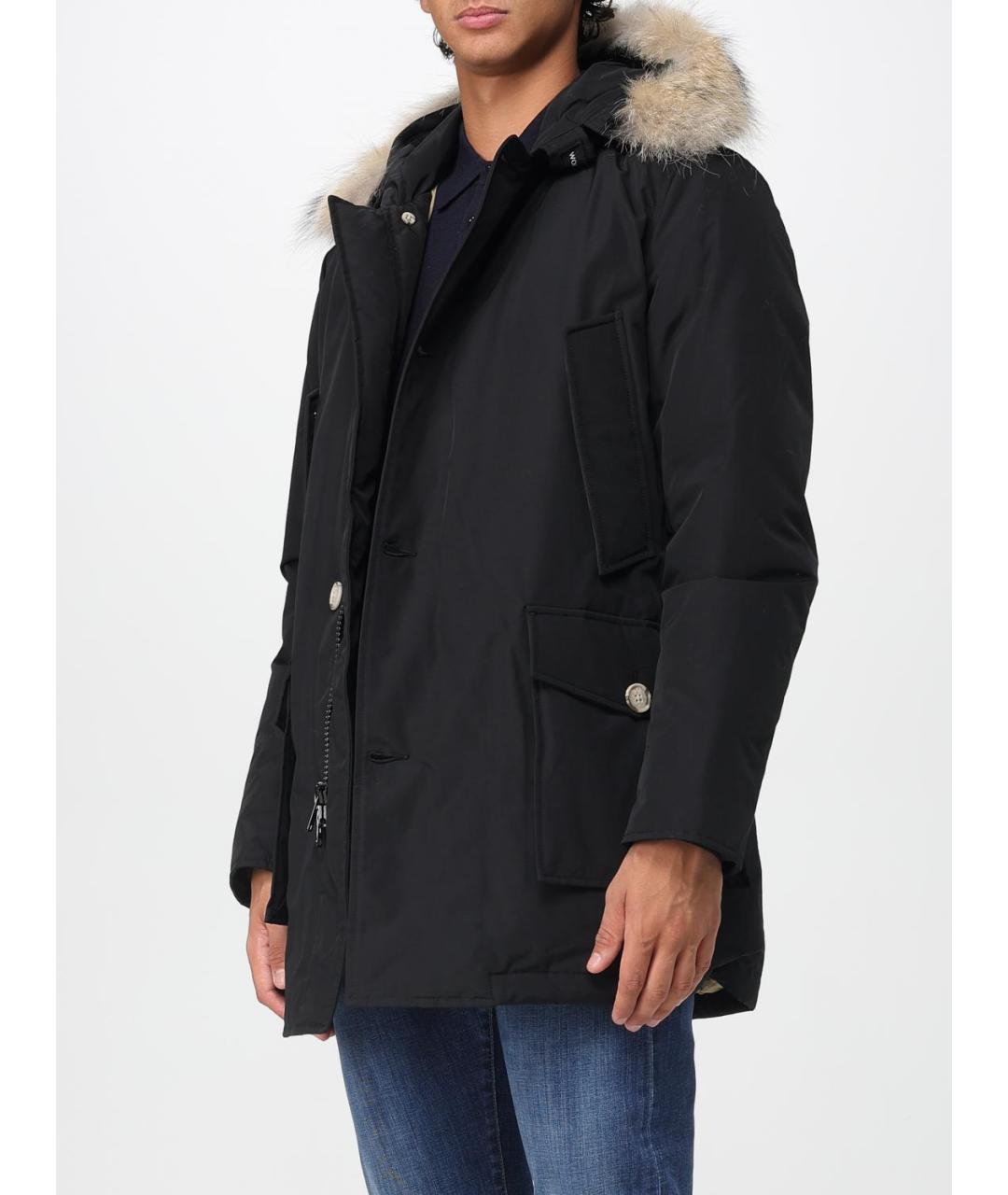 WOOLRICH Черный пуховик, фото 3