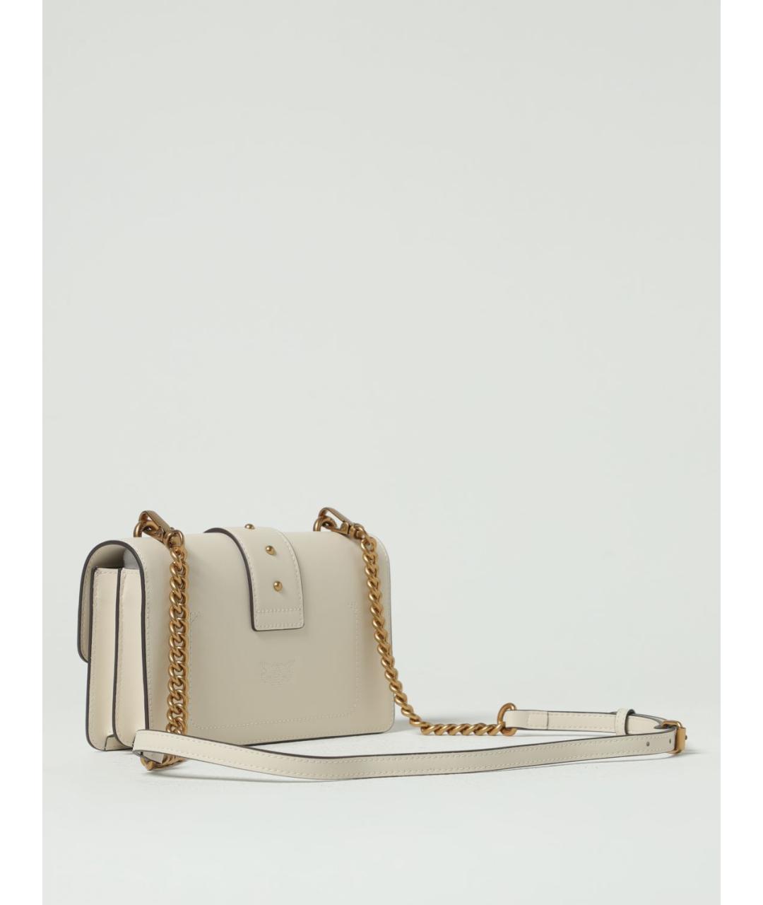 PINKO Белая кожаная сумка через плечо, фото 2