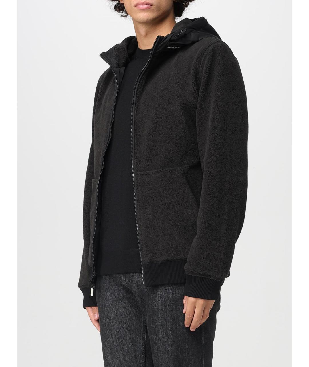 WOOLRICH Черная полиэстеровая куртка, фото 3