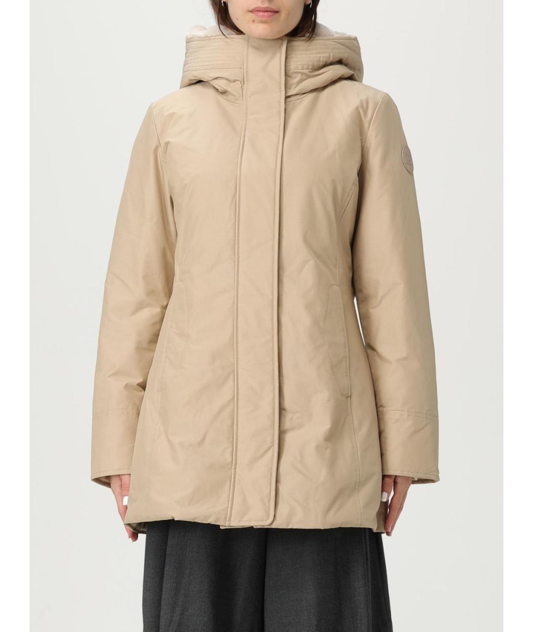 WOOLRICH Бежевая хлопковая парка, фото 2