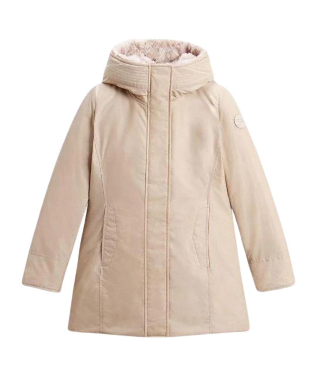 WOOLRICH Бежевая хлопковая парка, фото 1