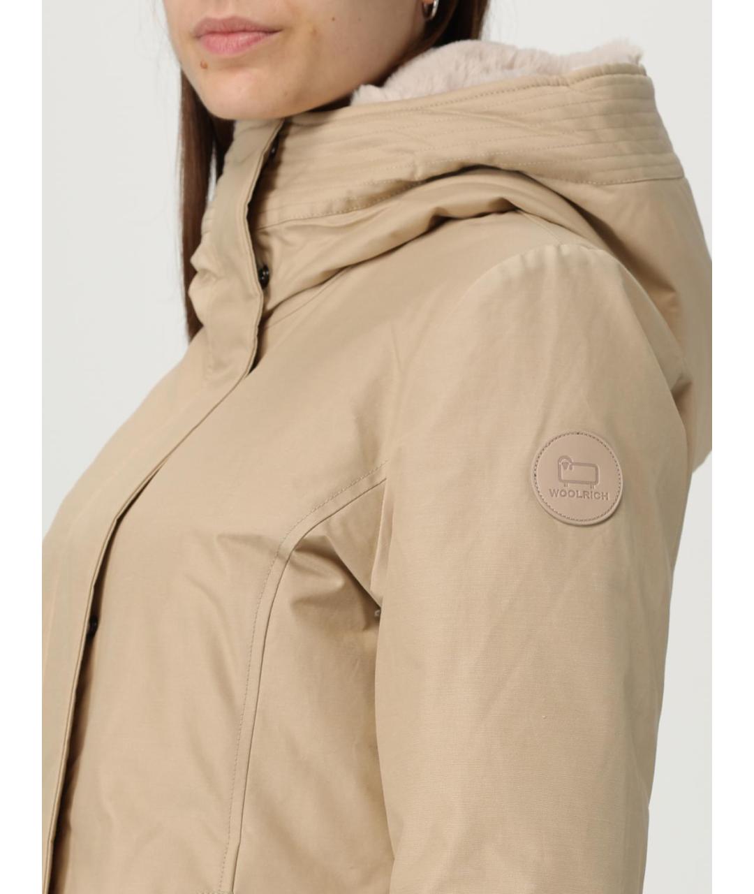 WOOLRICH Бежевая хлопковая парка, фото 5