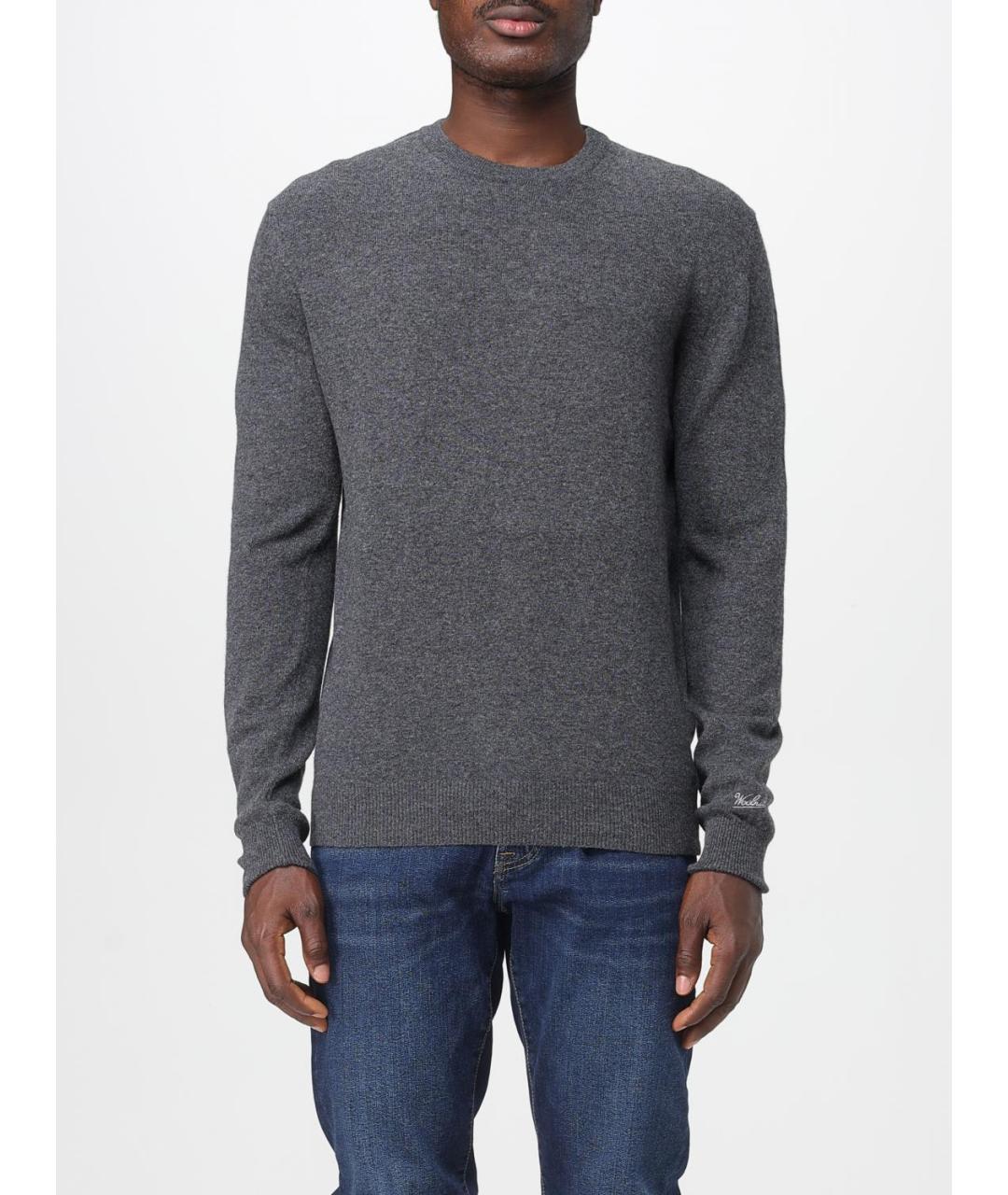 WOOLRICH Серый шерстяной джемпер / свитер, фото 4