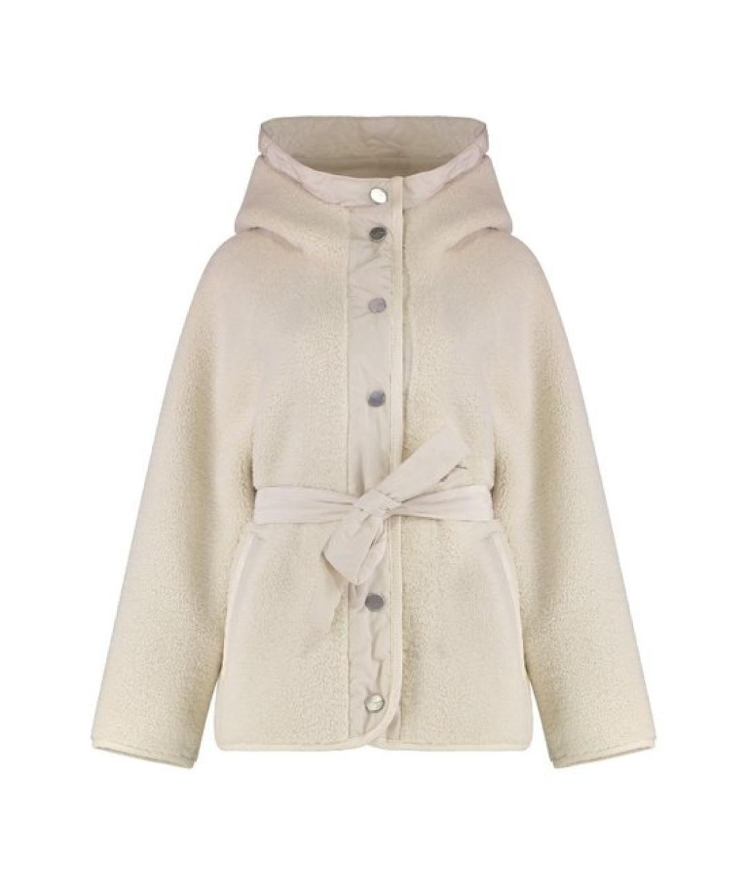 PINKO Белая полиэстеровая шуба, фото 1