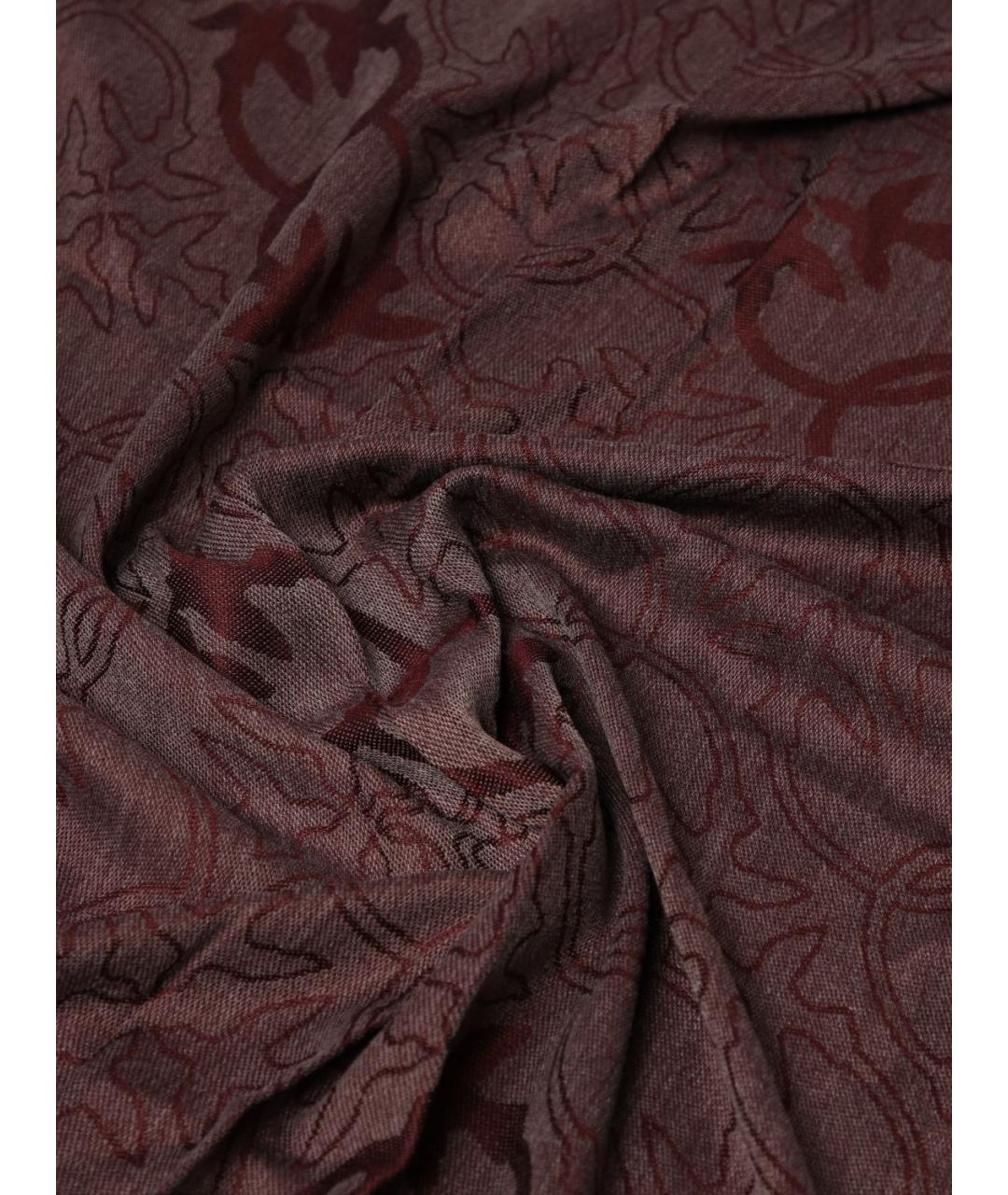 PINKO Бордовый шарф, фото 3