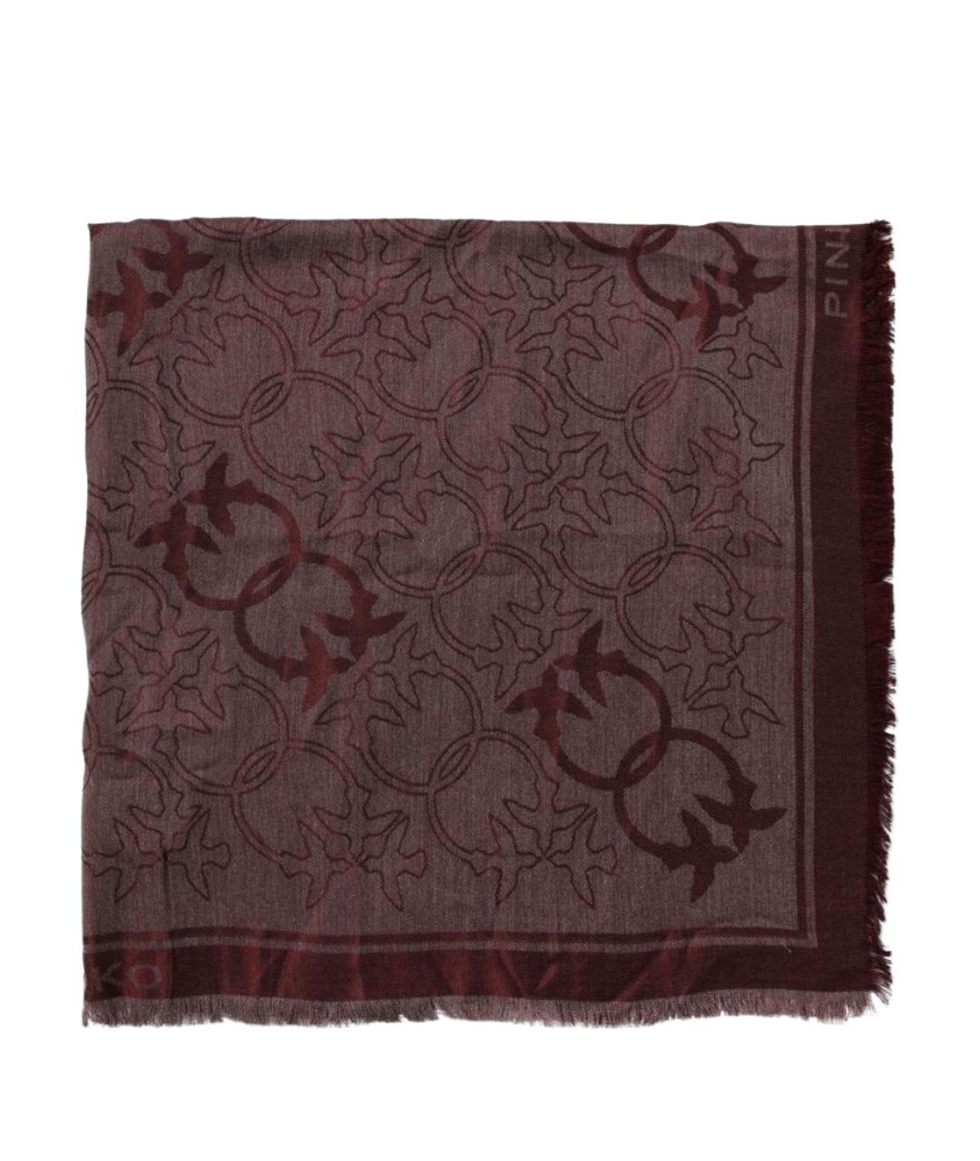 PINKO Бордовый шарф, фото 1