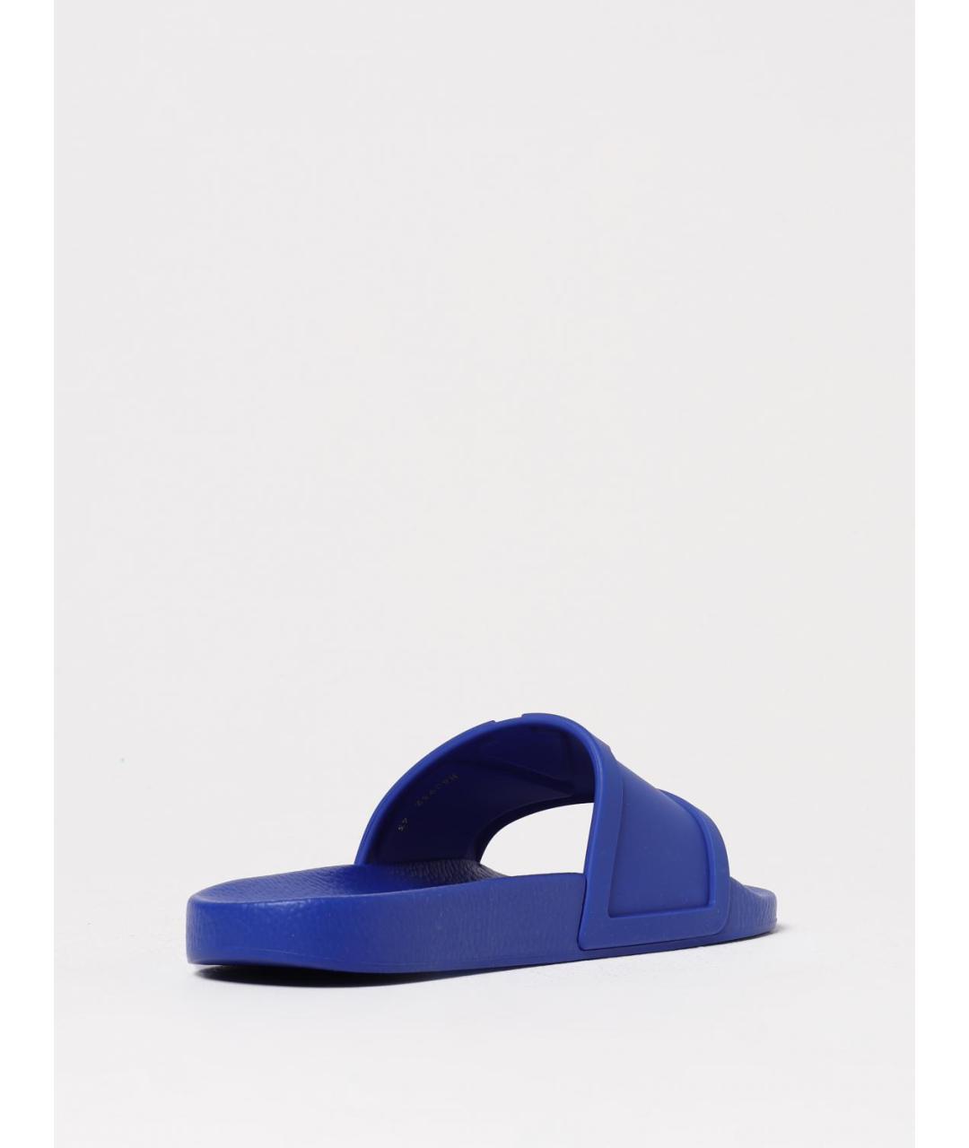 VALENTINO Синие резиновые шлепанцы, фото 3