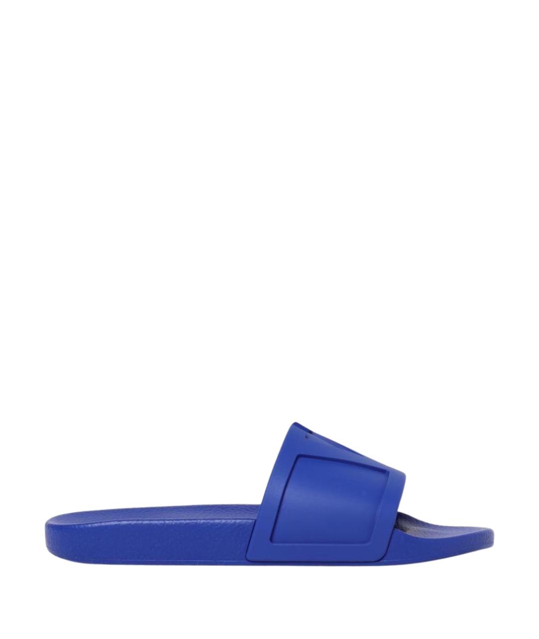 VALENTINO Синие резиновые шлепанцы, фото 1