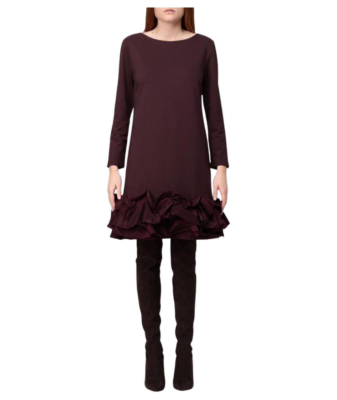 MEIMEIJ Бордовое вискозное платье, фото 1