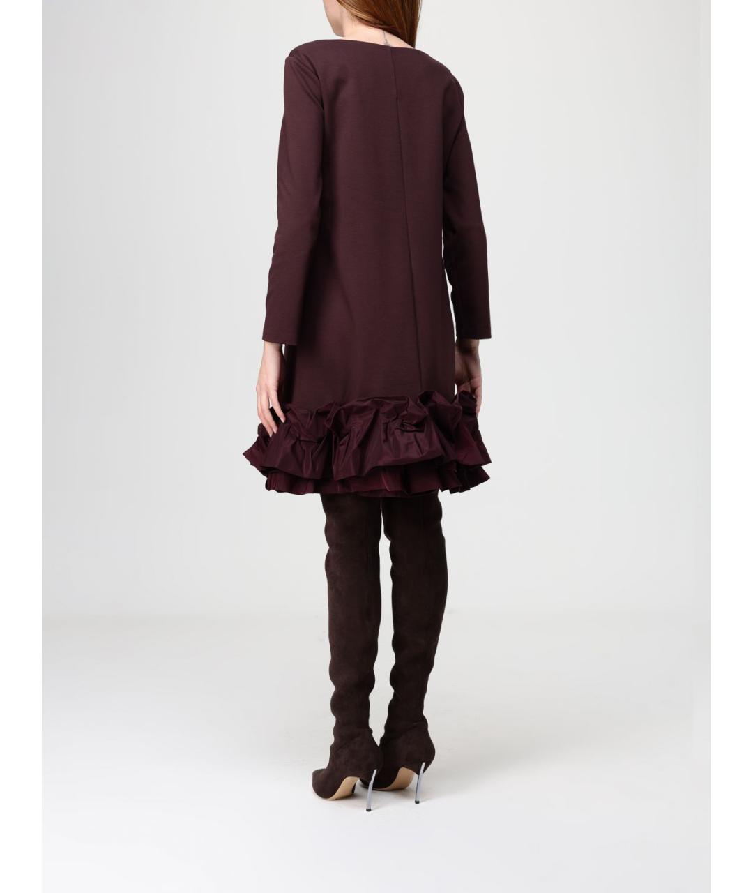 MEIMEIJ Бордовое вискозное платье, фото 2