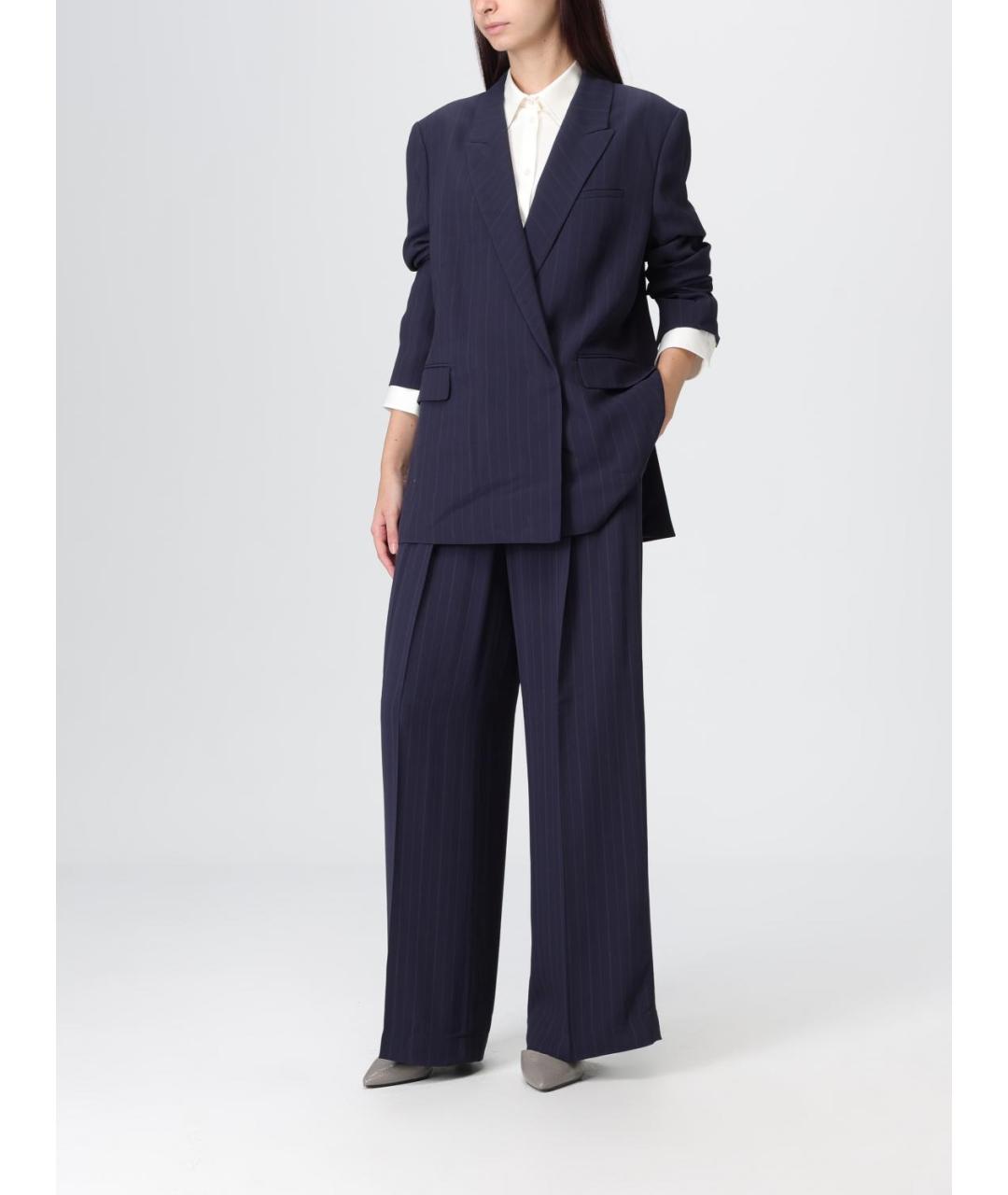 HUGO BOSS Синие прямые брюки, фото 2