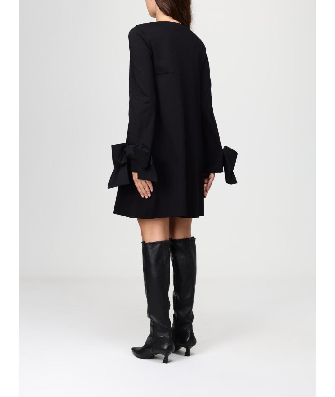 MEIMEIJ Черное вискозное платье, фото 2