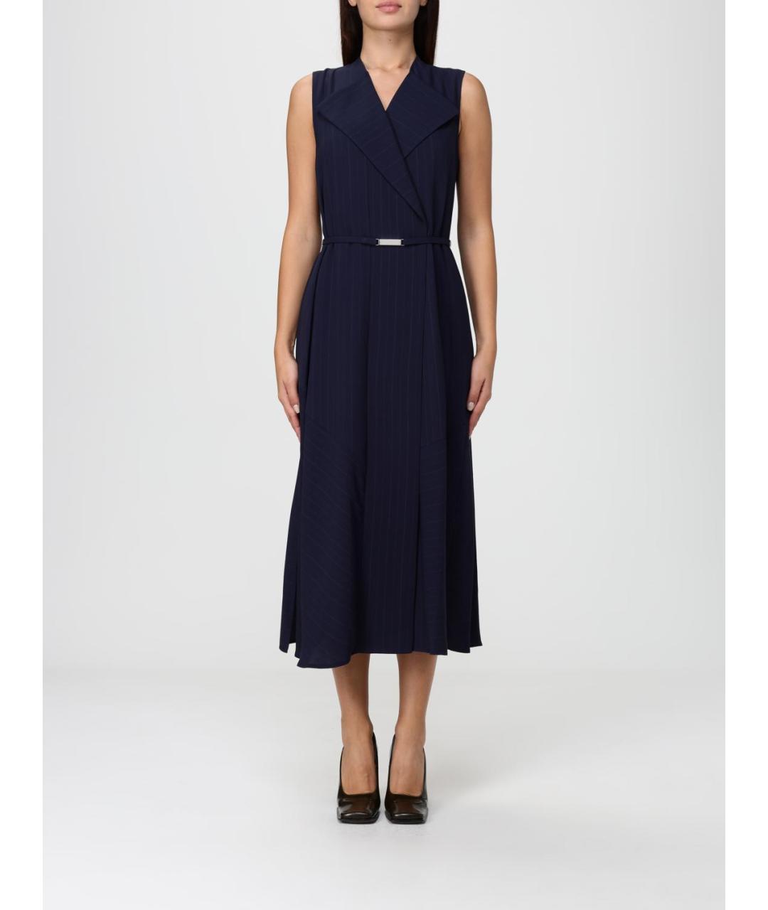 HUGO BOSS Синее повседневное платье, фото 4